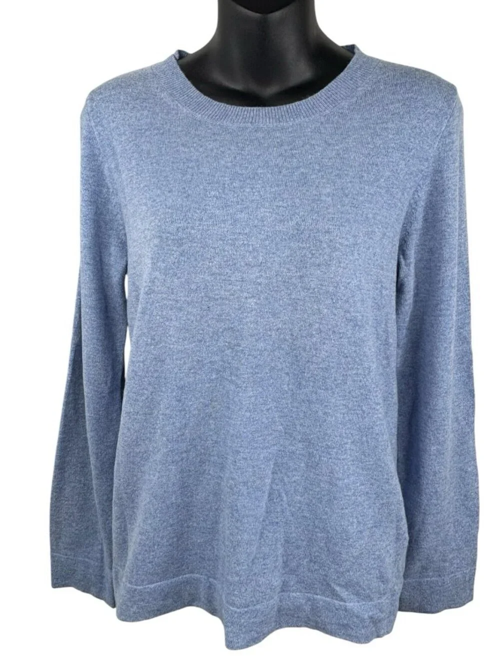 Wool Blend Preppy J Crew Teddie Pullover Crewneck Sweater Light Blue Women S NWT